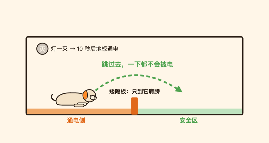 梭箱:中间一块矮隔板,跳过去就是安全的